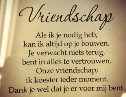 Vriendschap